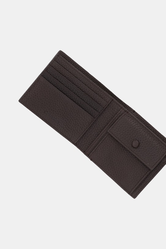 Akcesoria Calvin Klein portfel skórzany LV04D1138G brązowy