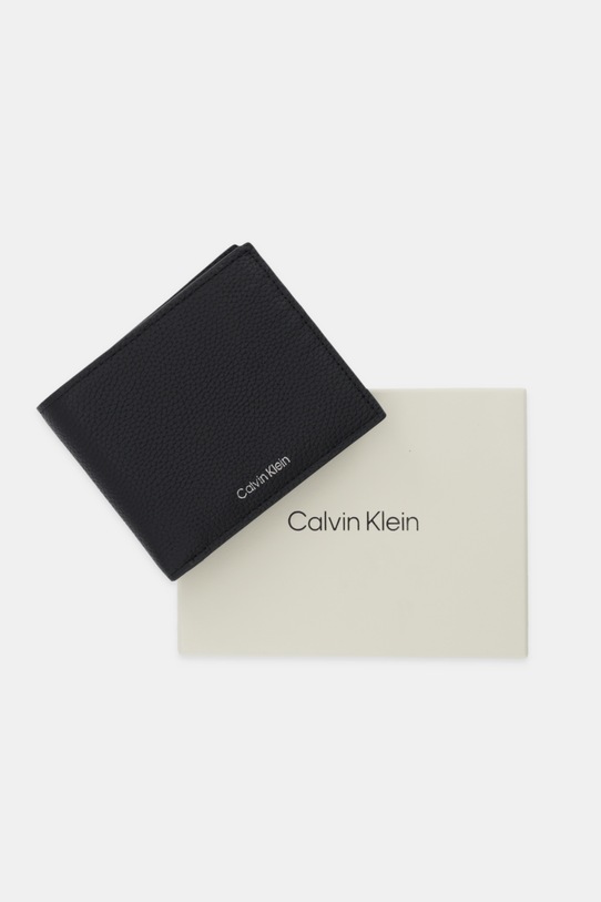 Calvin Klein portfel skórzany LV04D1138G czarny