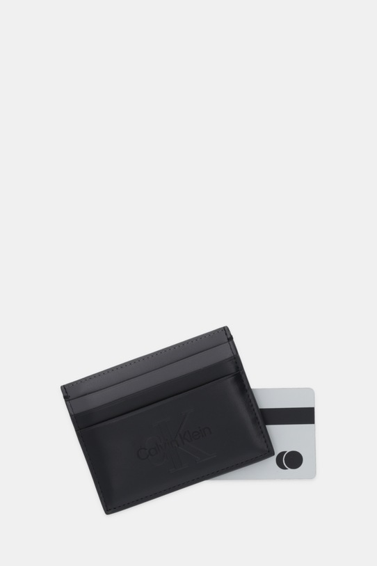 Doplňky Kožené pouzdro na karty Calvin Klein LV04D1154G černá