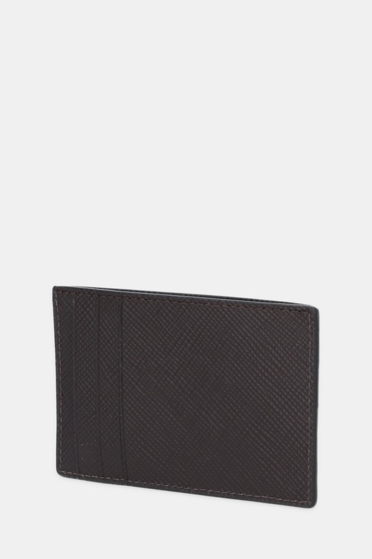 Michael Kors etui na karty skórzane 39S5LEDD0L brązowy AW25