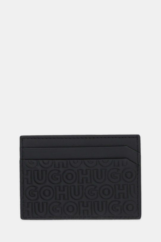 HUGO carcasă din piele husă de card negru 50542009
