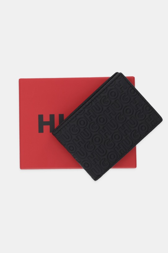 HUGO portfel skórzany 50552783 czarny