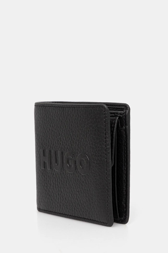 Δερμάτινο πορτοφόλι HUGO 50552795 μαύρο AW25