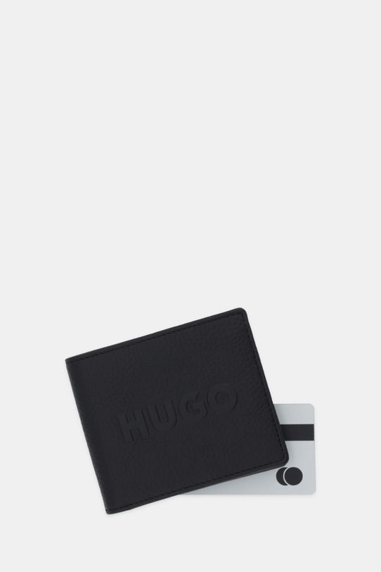 Αξεσουάρ Δερμάτινο πορτοφόλι HUGO 50552811 μαύρο