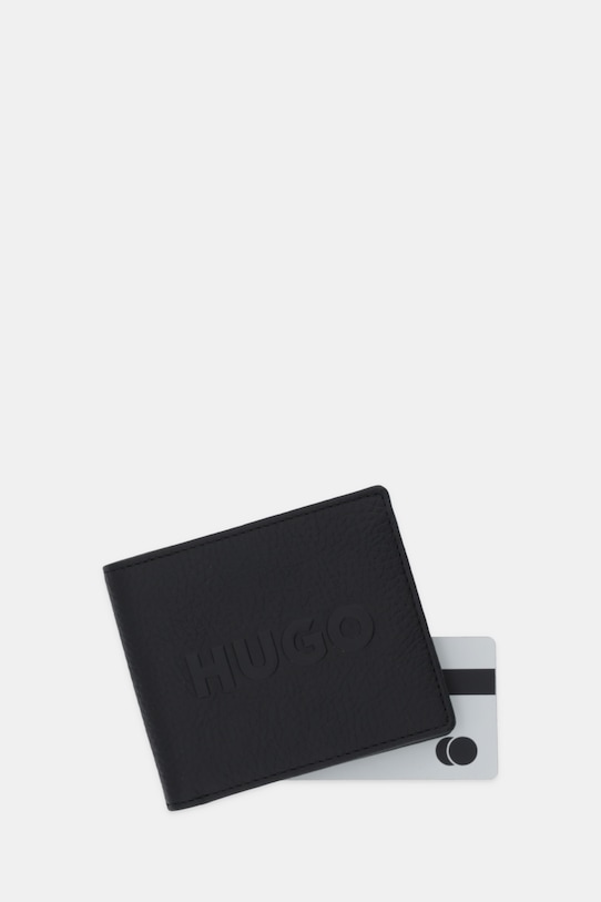 Accesorii HUGO portofel de piele 50552811 negru