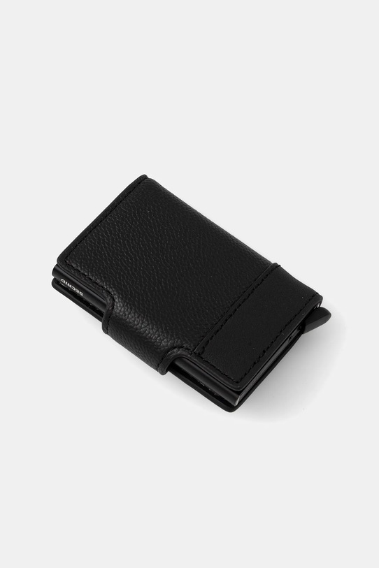 HUGO etui na karty skórzane 50553933 czarny AW25