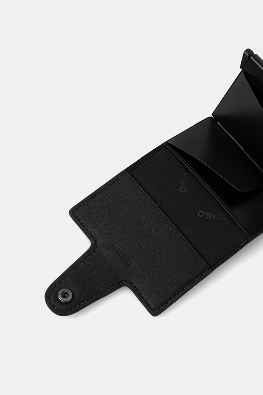 Akcesoria HUGO etui na karty skórzane 50553933 czarny