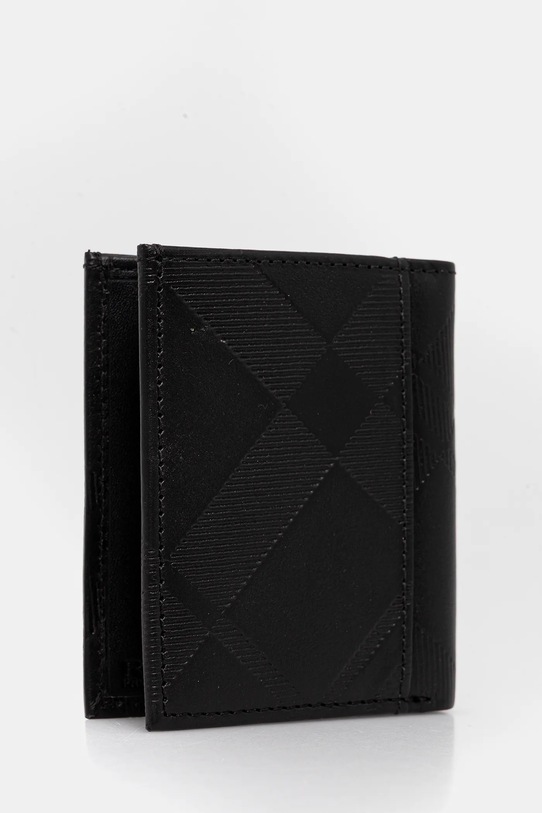 Akcesoria Barbour portfel skórzany + brelok MGS0101 czarny