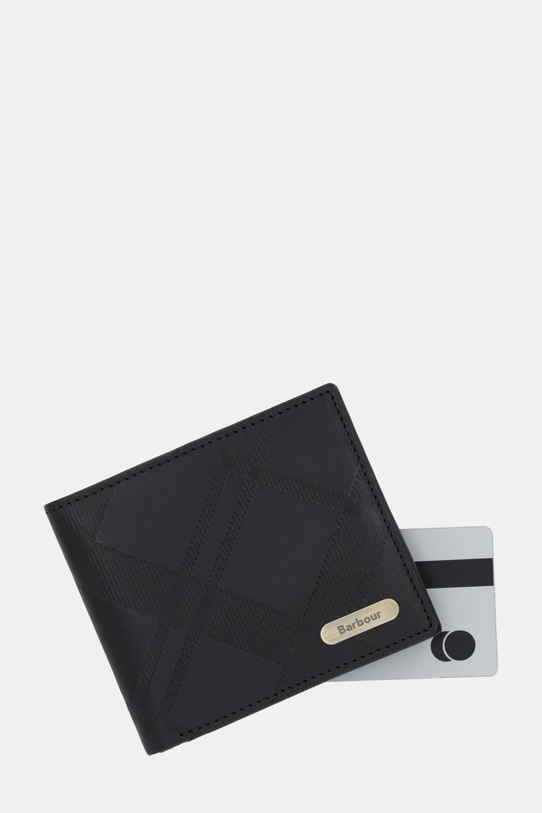 Barbour portfel skórzany czarny MLG0077