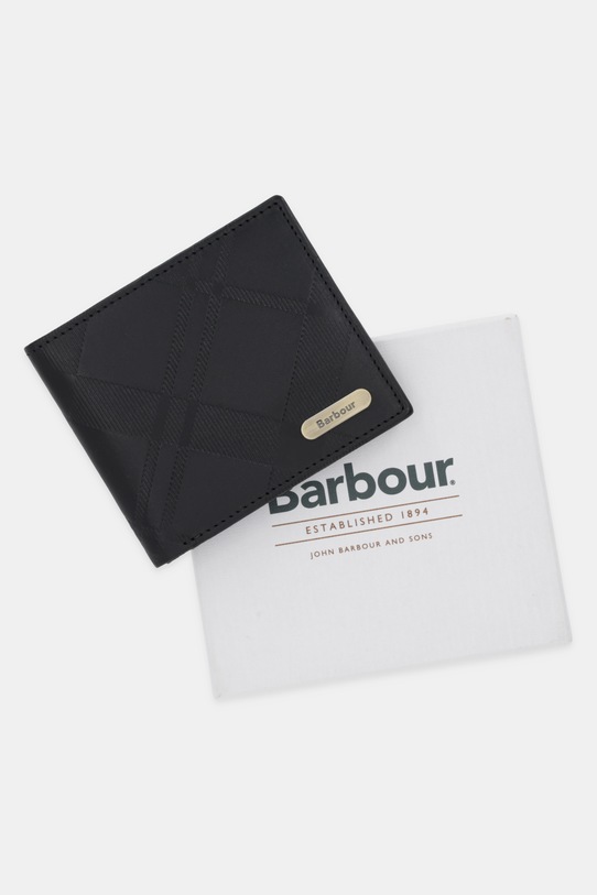 Barbour portfel skórzany MLG0077 czarny