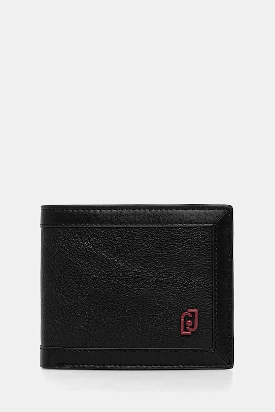 Шкіряний гаманець Liu Jo лицьова шкіра чорний QF5206.P0371