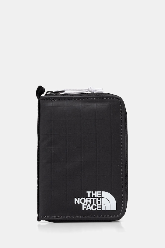 Πορτοφόλι The North Face Base Camp Voyager λεπτό μοτίβο μαύρο NF0A81BK53R1