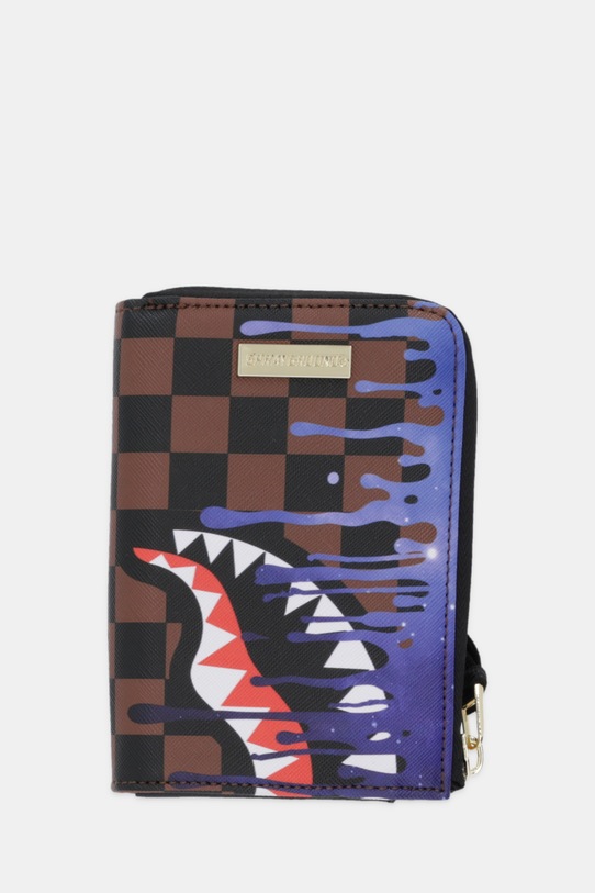 Denarnica Sprayground Imitacija zrnatega usnja rjava 910W8040NSZ