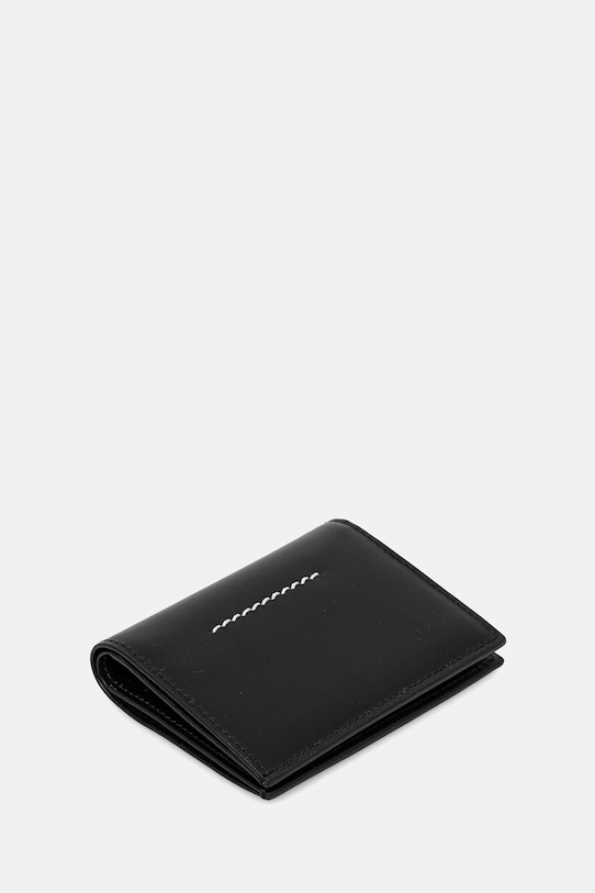 MM6 Maison Margiela portfel skórzany SA5UI0015.P8622.T8013 czarny AW25