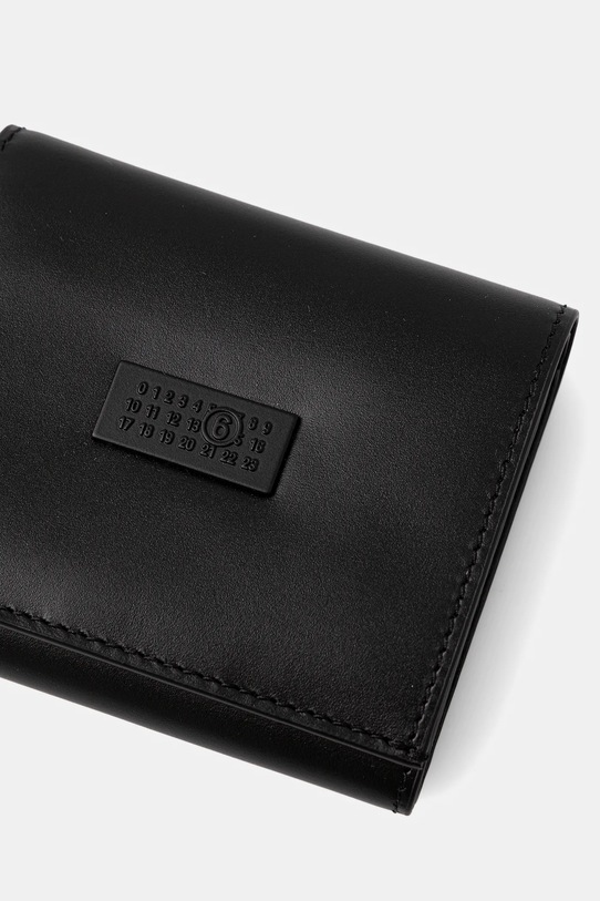 MM6 Maison Margiela portfel skórzany czarny SA6UI0030.P8622.T8013
