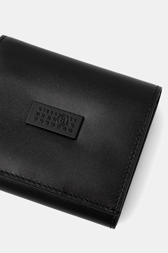 Kožená peňaženka MM6 Maison Margiela čierna SA6UI0030.P8622.T8013