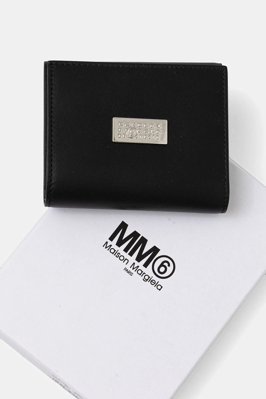 MM6 Maison Margiela portofel de piele negru SA6UI0030.P8332.T8013
