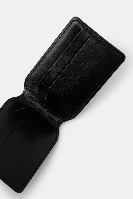 Akcesoria Martine Rose etui na karty skórzane Logo-Foil Embossed Leather 1150LP22001 czarny