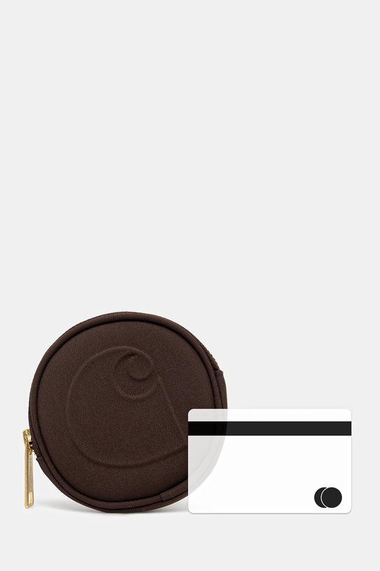 Carhartt WIP portfel Clarton Zip Wallet brązowy I033780.47XX