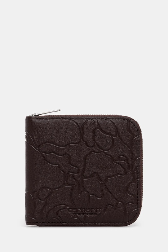 Carhartt WIP portfel skórzany Camo Duck Wallet drobny wzór brązowy I035402.3BXXX