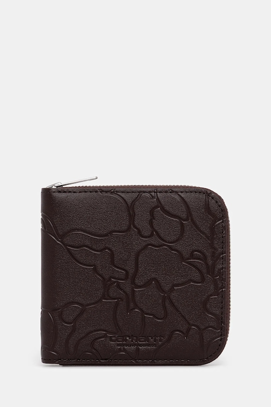 Шкіряний гаманець Carhartt WIP Camo Duck Wallet дрібний узор коричневий I035402.3BXXX
