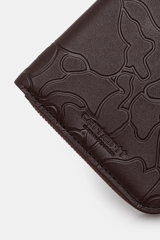 Akcesoria Carhartt WIP portfel skórzany Camo Duck Wallet I035402.3BXXX brązowy