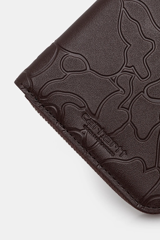 Аксесуари Шкіряний гаманець Carhartt WIP Camo Duck Wallet I035402.3BXXX коричневий