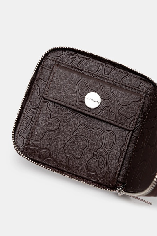 Шкіряний гаманець Carhartt WIP Camo Duck Wallet коричневий I035402.3BXXX