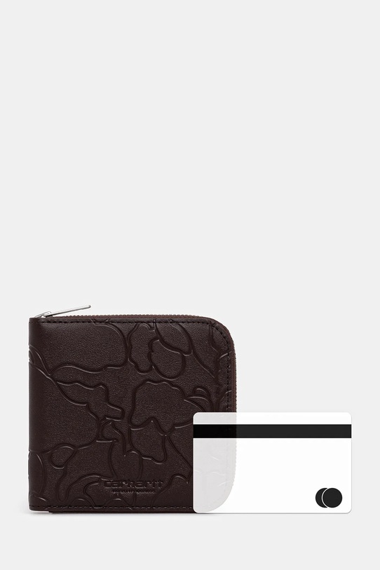 Шкіряний гаманець Carhartt WIP Camo Duck Wallet I035402.3BXXX коричневий