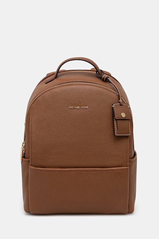 MICHAEL Michael Kors plecak skórzany SABLE skóra licowa brązowy 30T5G3XB2L