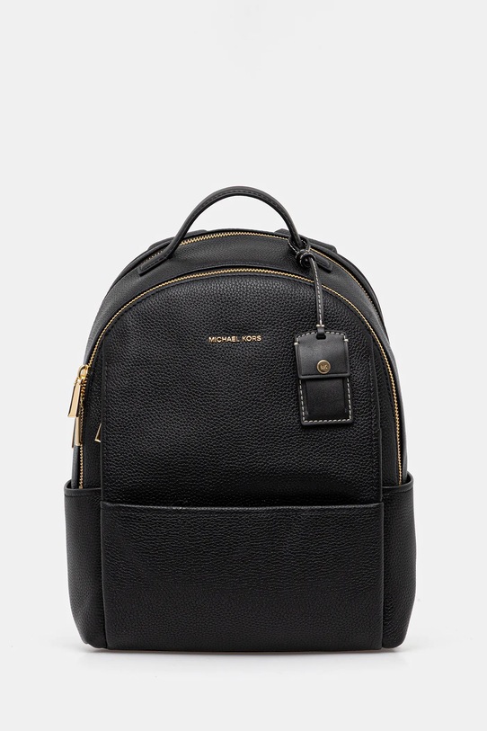 MICHAEL Michael Kors plecak skórzany SABLE skóra licowa czarny 30T5G3XB2L