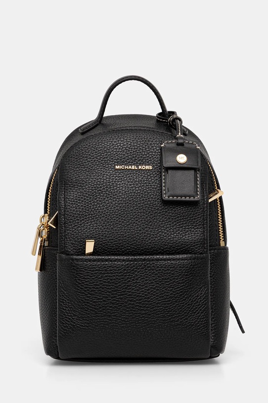 MICHAEL Michael Kors plecak skórzany SABLE skóra licowa czarny 30T5G3XB1L