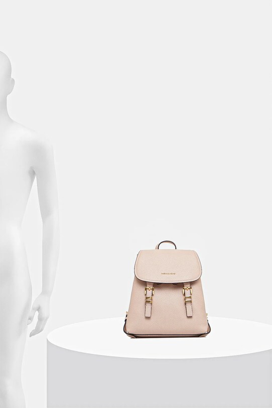 Δερμάτινο σακίδιο MICHAEL Michael Kors QUINN 30T5GQNB0L μπεζ