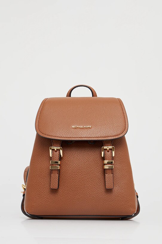 MICHAEL Michael Kors bőr hátizsák QUINN nappa bőr barna 30T5GQNB0L