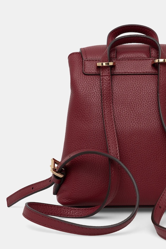 Accesorii MICHAEL Michael Kors ghiozdan de piele QUINN 30T5GQNB0L burgundia