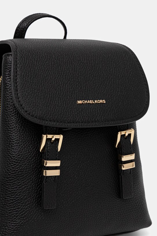 MICHAEL Michael Kors bőr hátizsák QUINN fekete 30T5GQNB0L