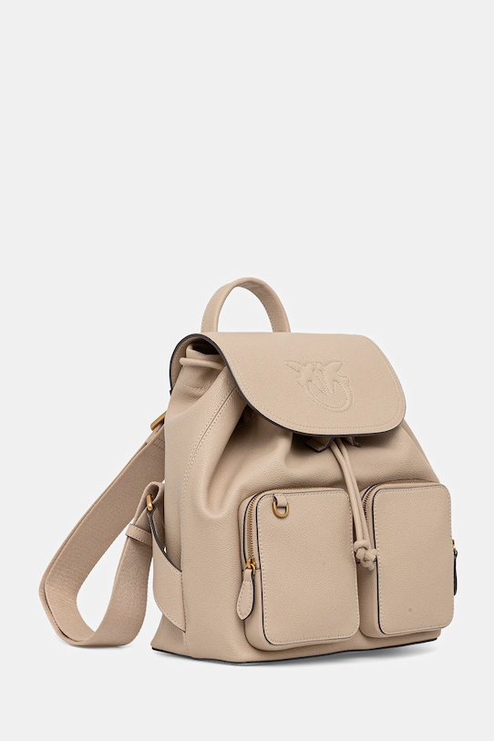 Pinko plecak skórzany 104351.A29Q beżowy AW25