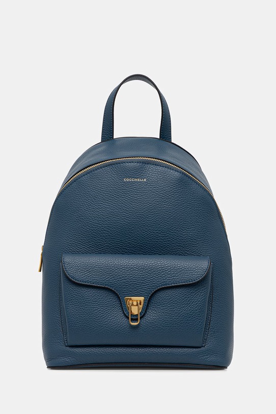Шкіряний рюкзак Coccinelle лицьова шкіра бірюзовий E1.TFK.14.02.01