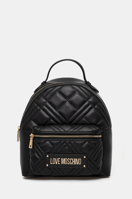 Σακίδιο πλάτης Love Moschino απομίμηση λείου δέρματος μαύρο JC4148PP1NLA0000