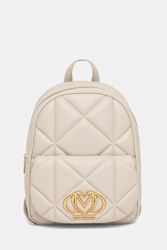 Love Moschino plecak nie mieści A4 beżowy JC4037PP1NLC0110