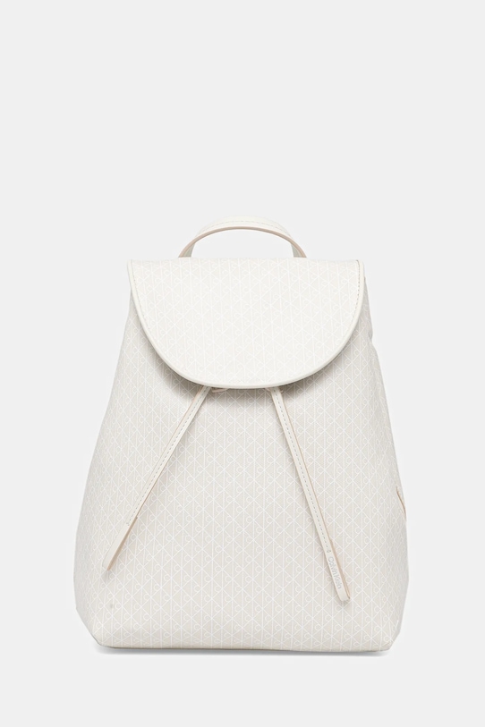 Calvin Klein plecak nie mieści A4 beżowy LV04F3271G