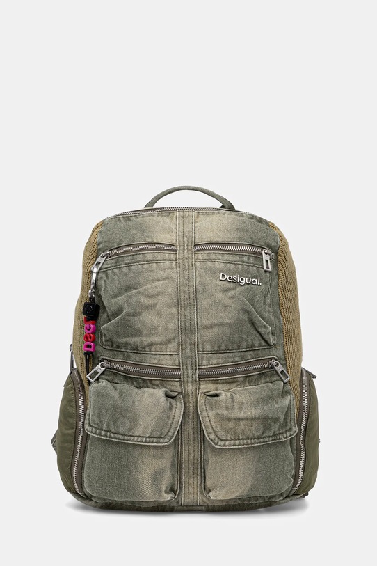 Desigual plecak BRAVO HYBRID CHESTER mieści A4 zielony 25WAKD01