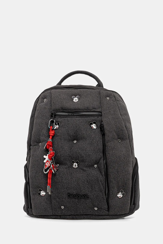 Desigual plecak MICKEY STU tekstylny szary 25WAKD04