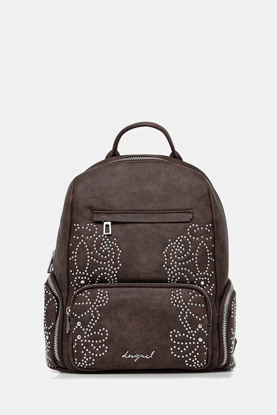 Раница Desigual POKER FACE CHEST щампа кафяв 25WAKP22