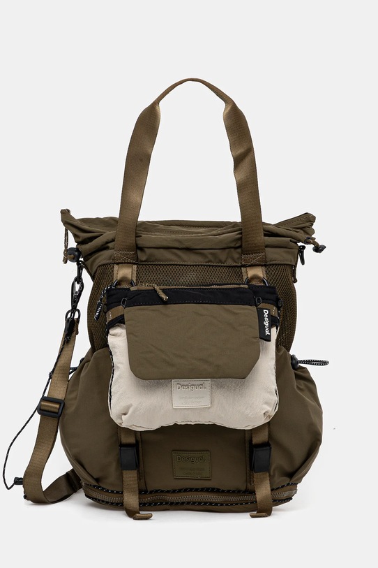 Batoh Desigual BASIC MODULAR DISCOV hladký zelená 25WAKY10