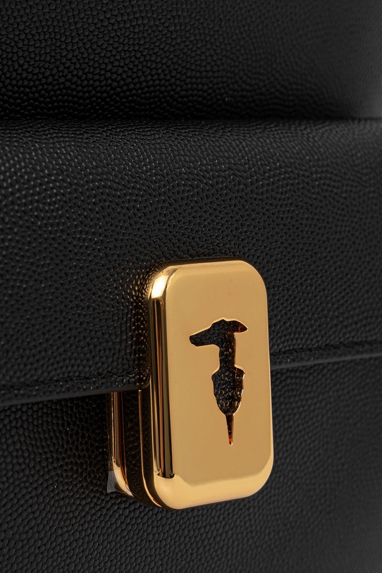 Δερμάτινο σακίδιο Trussardi μαύρο Z607E106080N