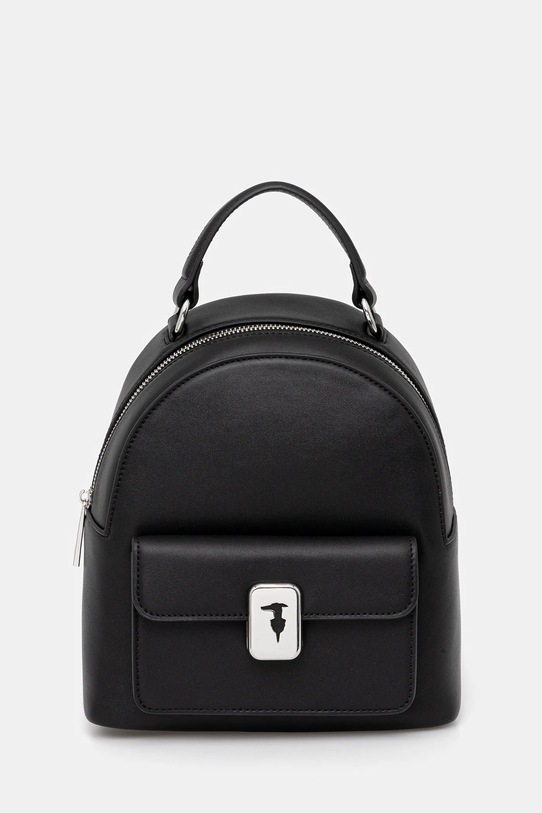 Trussardi plecak skórzany skóra licowa czarny Z607E005984N