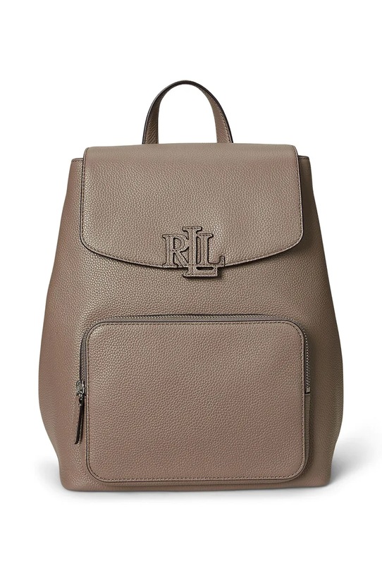 Δερμάτινο σακίδιο Lauren Ralph Lauren λείο δέρμα καφέ 431969355