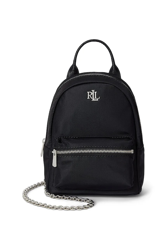 Τσάντα Lauren Ralph Lauren απλικέ μαύρο 431977393