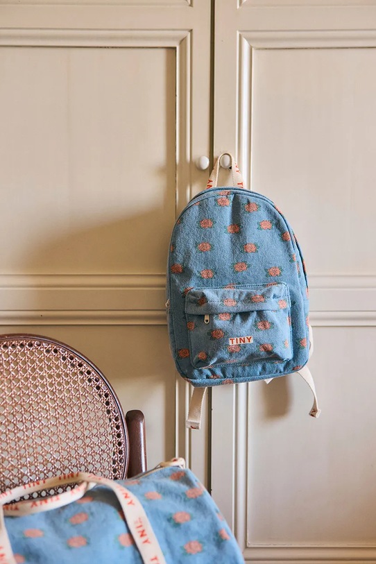 Tinycottons plecak dziecięcy CAMELIAS BACKPACK AW25.543 niebieski